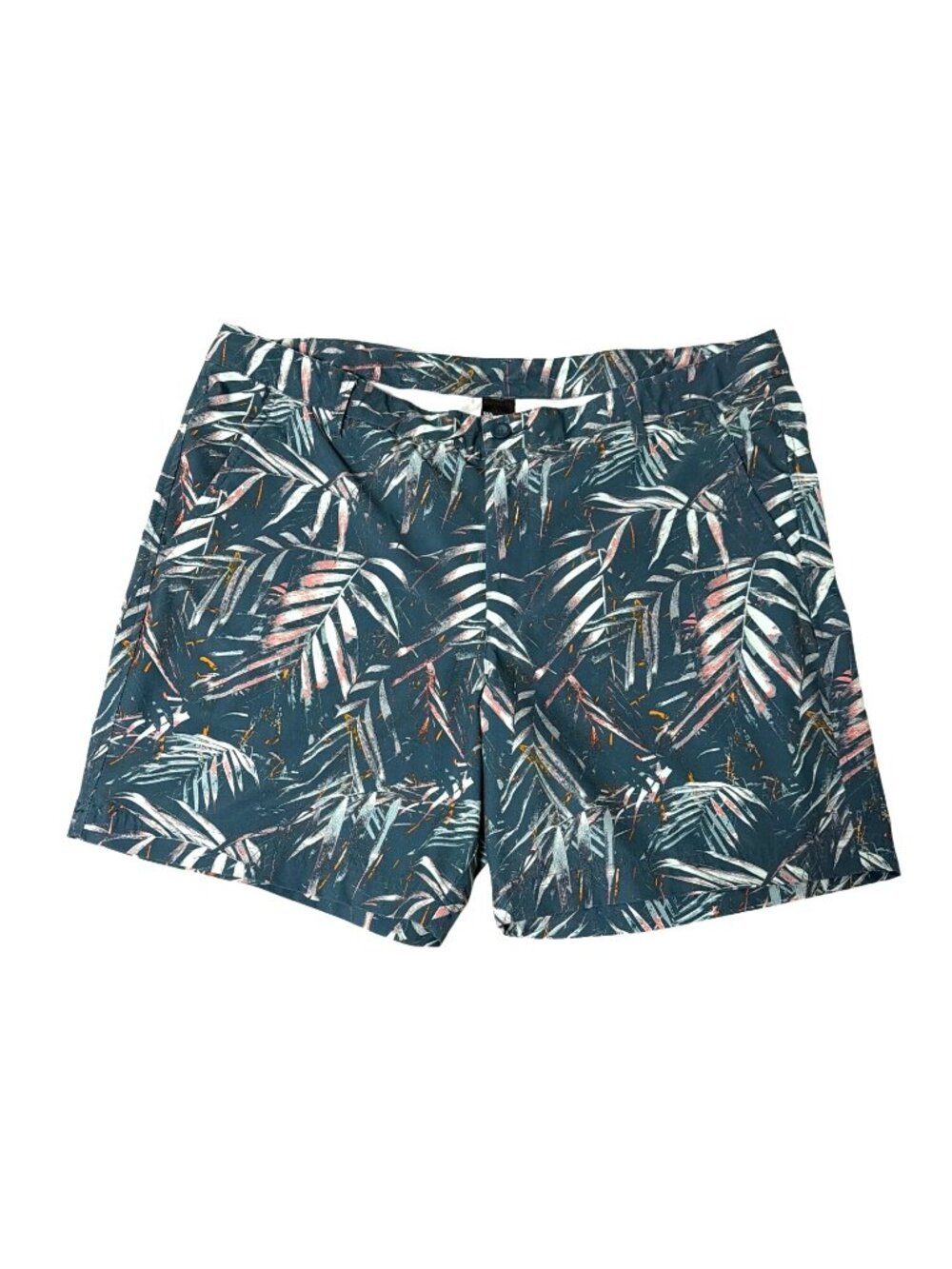 All In Motion‎ XL Mens Leaf Print Swim Shorts Blue Multicolor Beach Vacation